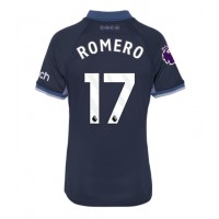Fotbalové Dres Tottenham Hotspur Cristian Romero #17 Dámské Venkovní 2023-24 Krátký Rukáv